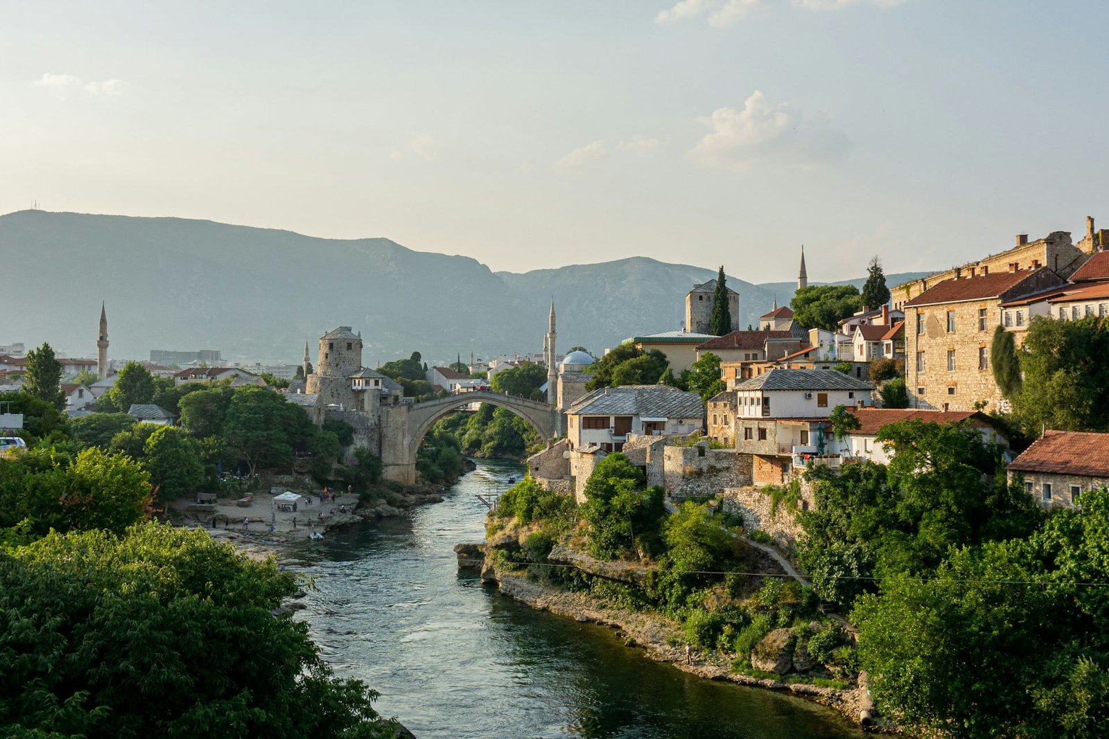 Behold the iconic Stari Most—the famous bridge in Mostar, Bosnia and Herzegovina!
